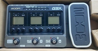 Zoom G3X E-Gitarren-Multieffektpedal mit Expression-Pedal Vintage