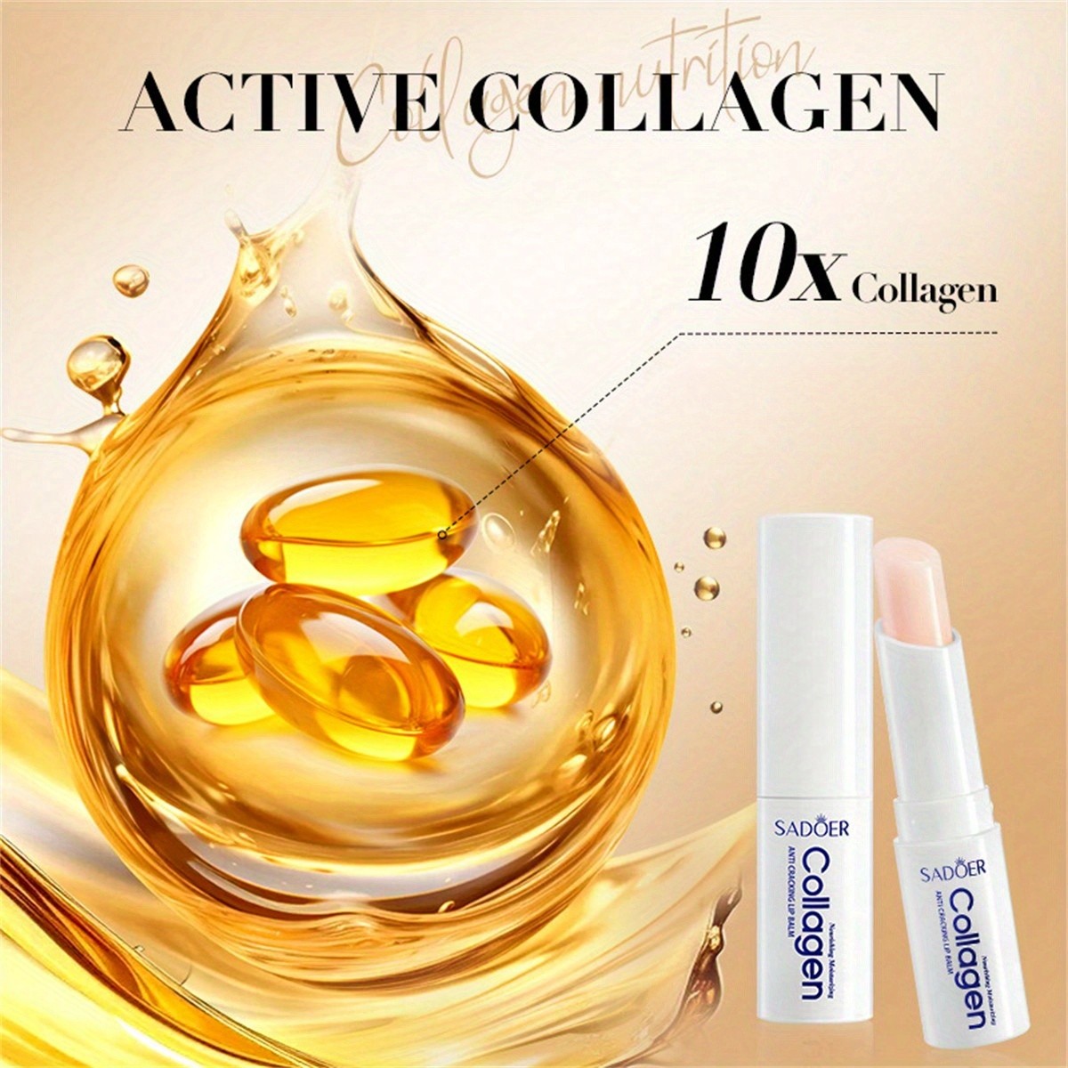 Collagen Lip Balm Hydrating & Soothing Long-Lasting Protection Lip Care