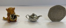 Hantel Miniatures Alice in Wonderland Collection Pewter Dormouse and Teapot