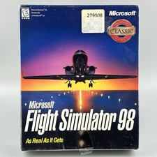 Microsoft Flight Simulator 98 PC CD-ROM, BIG BOX 1998 Brand New Factory Sealed