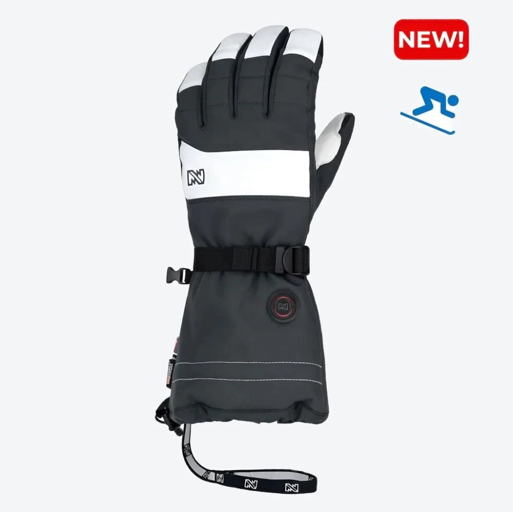 Mobile Warming Unisex Aerial Ski 7.4V Heated Glove White/Gray