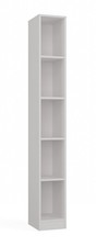 B&uuml;cherregal Standregal Wei&szlig; Schmal 25 cm B&uuml;ro Wohnzimmer Modern