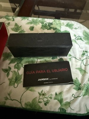 Jawbone JAMBOX Black Diamond Bluetooth Portable Speaker w/ Box Manual TESTED WOR
