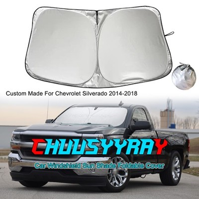 Universal 29x61 Inch Windshield Sun Shade Visor Cover UV Block & Heat Protection
