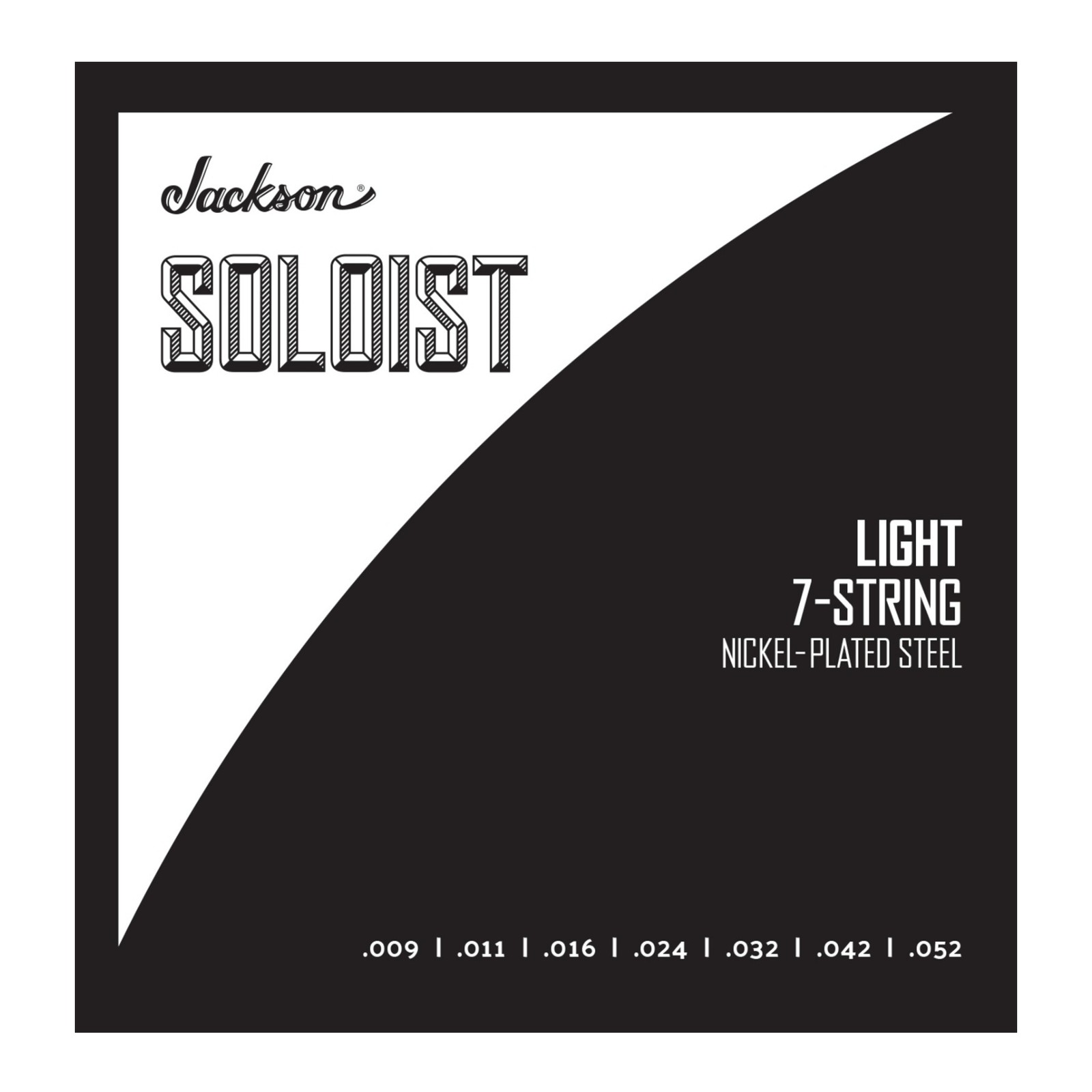 7-струнные никелированные струны Jackson Soloist Light калибра .009 .052