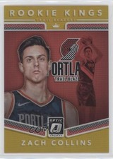 2017-18 Panini Donruss Optic Rookie Kings Gold Prizm 5/10 Zach Collins #10 3c7