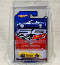 Hot Wheels Corvette C6 Convertible 6/8 Yellow Premium Clamshell Card 2012 BBD02