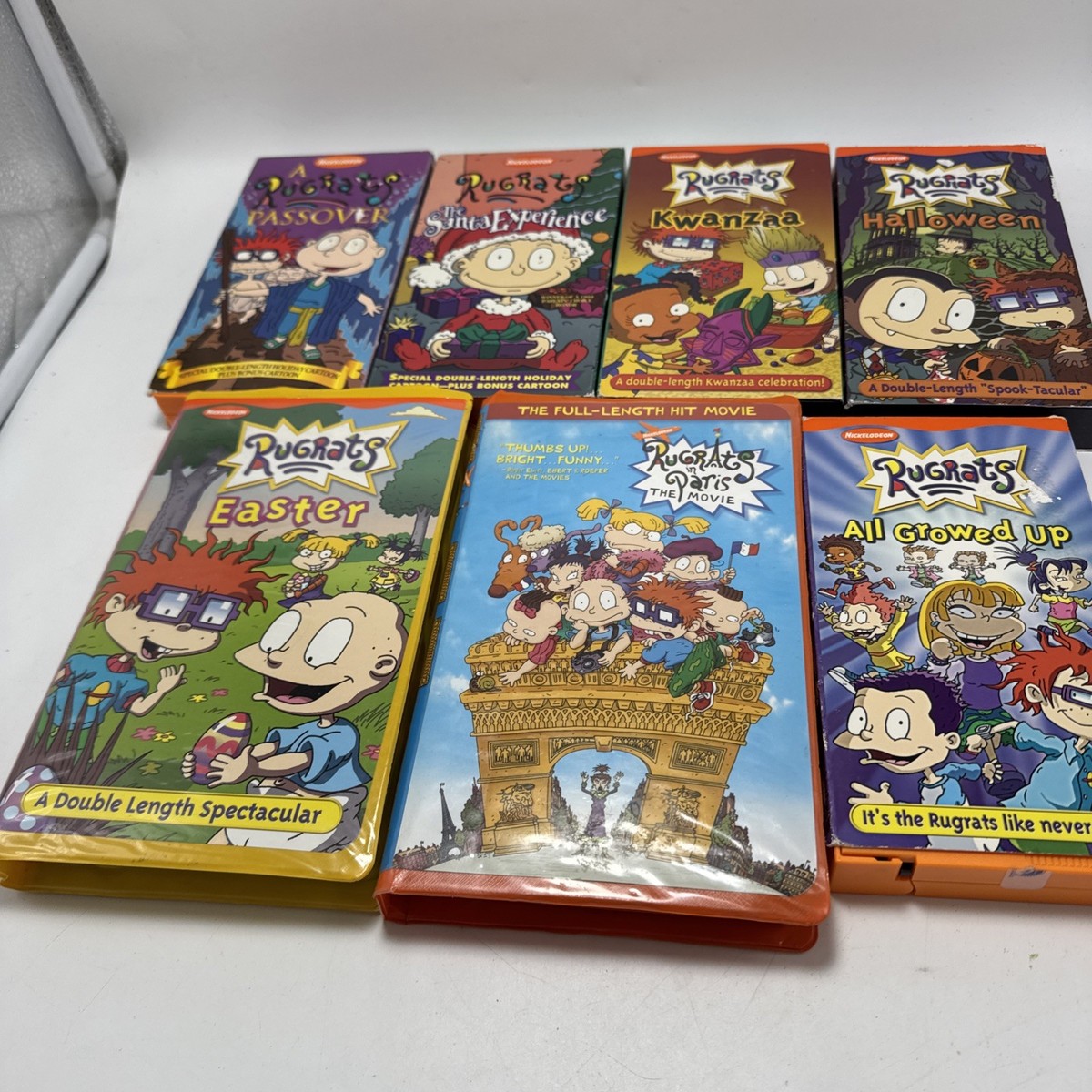Nickelodeon Rugrats VHS Lot of 7 The Movie Paris All Grown Up