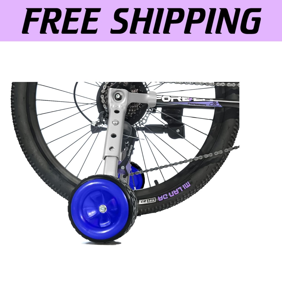 Safe and Stable Bicycle Training Wheels for Young Riders Fits 16-24 Inch  Bikes - Main Image