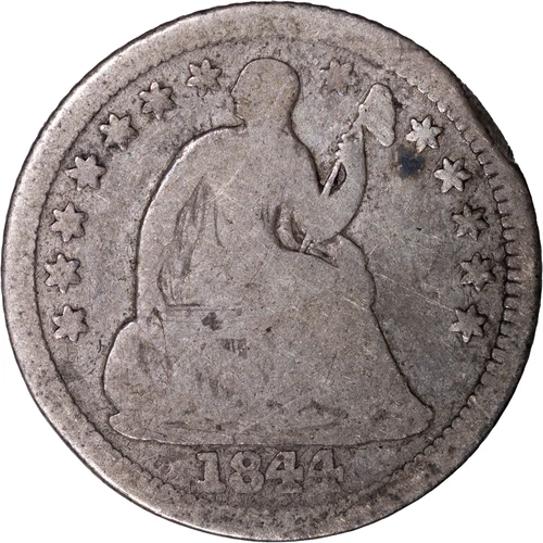 1844-O Seated Liberty Half Dime — photo from the most recent tracked eBay sale