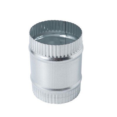 ZOWZEA 3 Inch Round Galvanized Steel Duct Connector - Metal 3 Inch, Silver