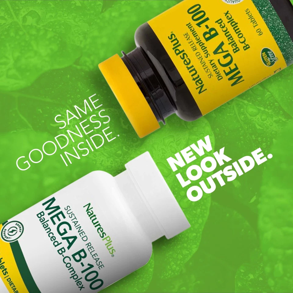 Complejo B-100 60 Comprimidos Vegetariano Sin Gluten Apoyo Energético Foto 2 de 4