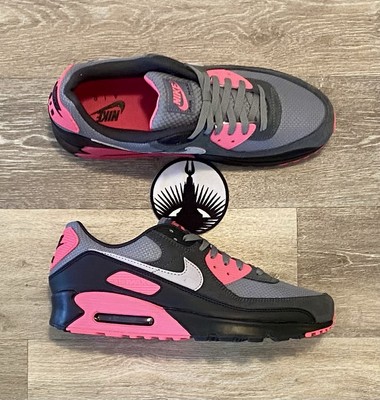 Nike Air Max 90 'Black Grey Hyper Pink  DM0029-010 Men's Size 13