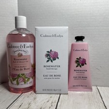 Crabtree Evelyn Rosewater Bath Shower Gel Hand Cream