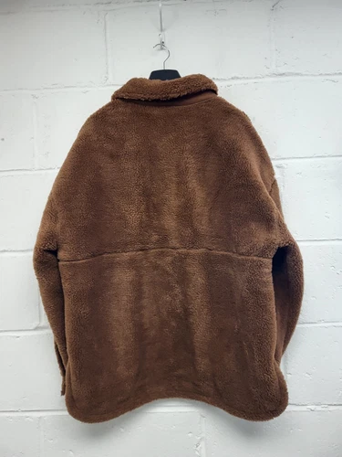 Topman Brown Teddy Jacket Coat Mens Size Medium BNWT. PS image 7