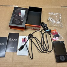 Microsoft Zune 120 Black 120 GB Digital Media Player Needs New Battery