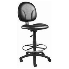 Drafting Stool with Footring Caressoft Vinyl Black
