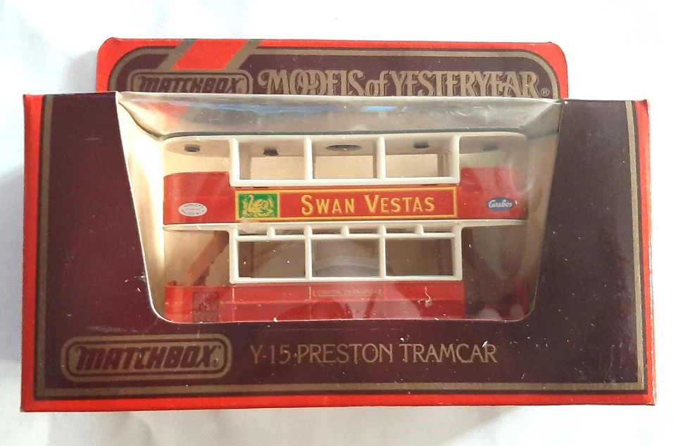 Matchbox Models of Yesteryear  Y15 (1920) Swan Vestas Preston Tramcar sc. 1:87 - Immagine 2 di 4