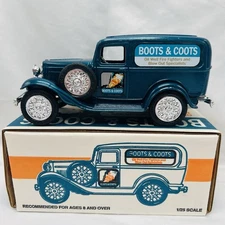 Ertl Diecast Bank 1932 Panel Delivery Truck Boots & Coots Teal Truck #0363