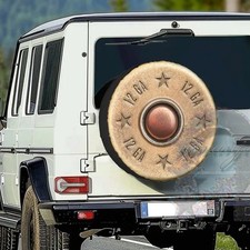 Custom Spare Tire Cover - Shotgun Shell 12ga Fits Jeep Spare Tire Cover Gun Gift Custom Spare Tire Cover - Shotgun Shell 12ga Fits Jeep Spare Tire Cover Gun Gift