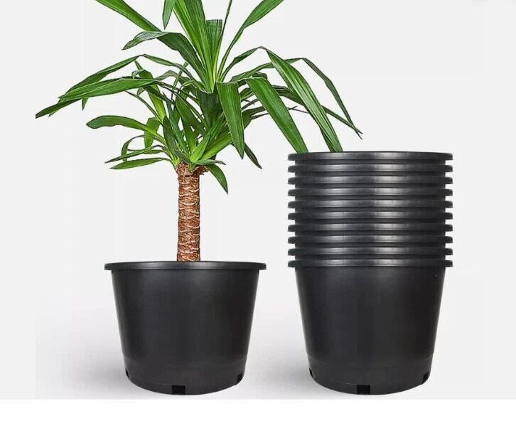 15 Gallon Plastic Garden Plant Flower Pot Planter Nursery Pots ( Set of 10 )