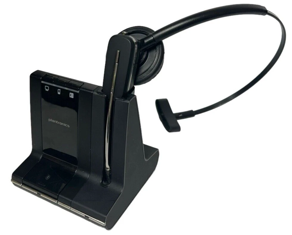 Plantronics W02 Wireless Headset System with Charging Base TESTED w WARRANTY