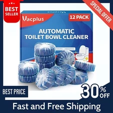 Vacplus Automatic Toilet Bowl Cleaner Tablets Bathroom Toilet Tank Cleaner NEW!.
