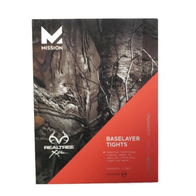 Mission Active Realtree Xtra Baselayer Tights Men s Size S XXL XXXL Vapor Active
