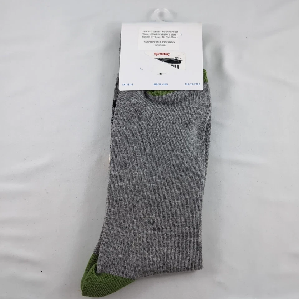 Frostbit Goods Gin Gingle All The Way Novelty Crew Sock Adult One Size New A44 Foto 3 de 4