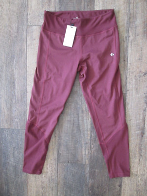 NEW Thrive Society Rib Trim long leggings burgundy sz. XL