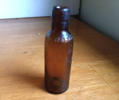 MINIATURE 3 3/4'' TO-NI-TA LORENTZ MED CO SAMPLE TONIC BITTERS 1890s DUG