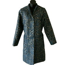 Floral Jacquard Jacket Blazer Coat Anthropologie Seen Worn Kept Women's 6 Nwot