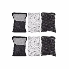 2 lb Active Carbon + 1000g Ceramic Rings + 100pcs Bio Balls for Aquarium Filter