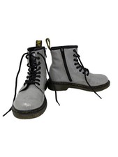 Dr Martens Boots Silver 1460 Glitter J Doc Martens Juniors Size 1 US 13 UK 32 EU