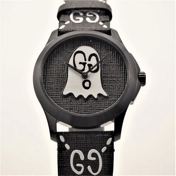 GUCCI TIMELESS GHOST WATCH - YA1264018 - QUARTZ BLACK DIAL GUCCI TIMELESS GHOST WATCH - YA1264018 - QUARTZ BLACK DIAL
