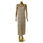 LAUREN RALPH LAUREN Women's Linen Blend Striped Maxi Dress TEDO