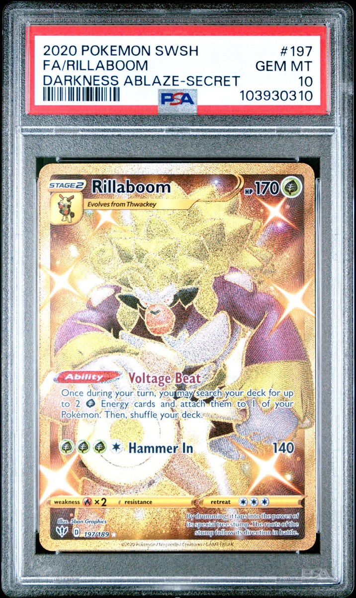 rillaboom pokemon card price Rillaboom (Secret) - SWSH03: Darkness Ablaze