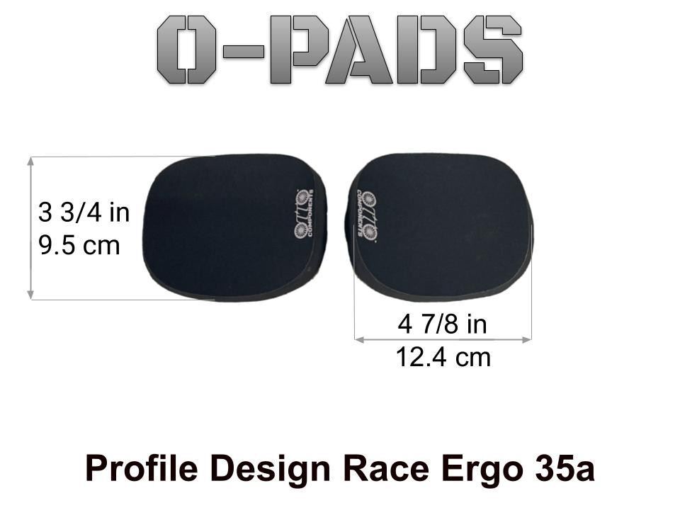 Profile Design Race Ergo F35a Armrest Pads & Official Velcro&reg; Aerobars Tri TT
