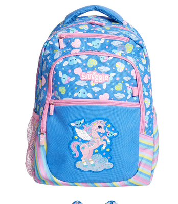 smiggle blue backpack