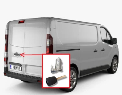 BARILLET SERRURE PORTE ARRIERE RENAULT TRAFIC III OPEL VIVARO TALENTO 2014-2019 - Photo 1/4