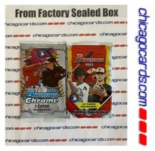 2-Pack Lot 2023 Bowman & Chrome Baseball Pack from Mega Box Look4 Rookie RC