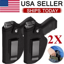 2 X Universal Tactical Concealed Carry Left/Right Hand IWB OWB Gun Holster Nylon