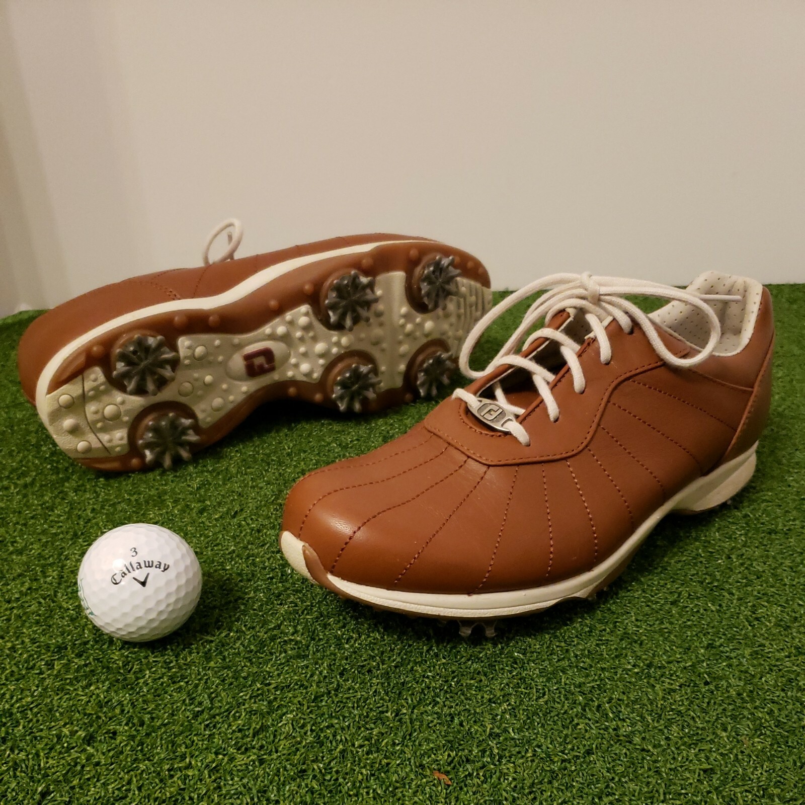 Footjoy Embody Brown Leather Golf Shoes 
