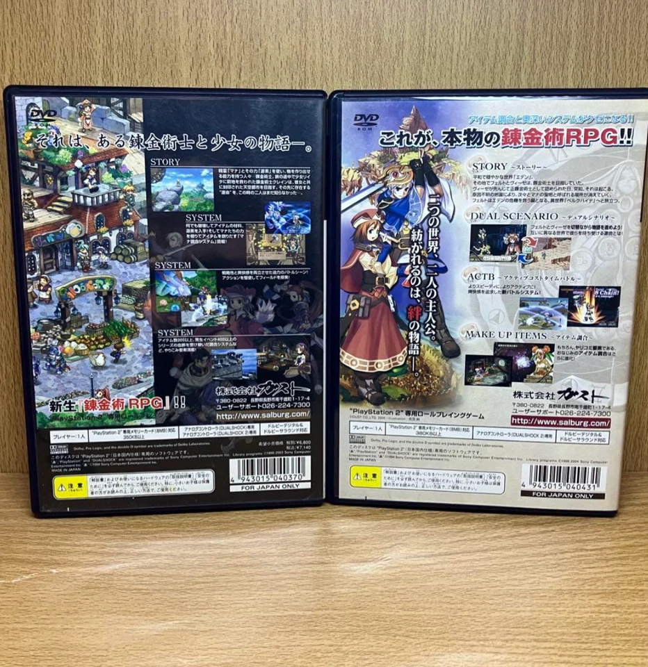 Lot 2 Atelier Iris Eternal Mana 1 2 set Sony Playstation 2 PS2 Japan Tested - Image 2 of 3