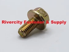 M6-1.0x12 Flange Bolts 6mm x 12mm Steel Screws M6x1.0 x 12 Screw Bolt ZY