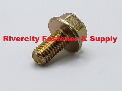 #ad M6 1.0x12 Flange Bolts 6mm x 12mm Steel Screws M6x1.0 x 12 Screw Bolt ZY $126.99