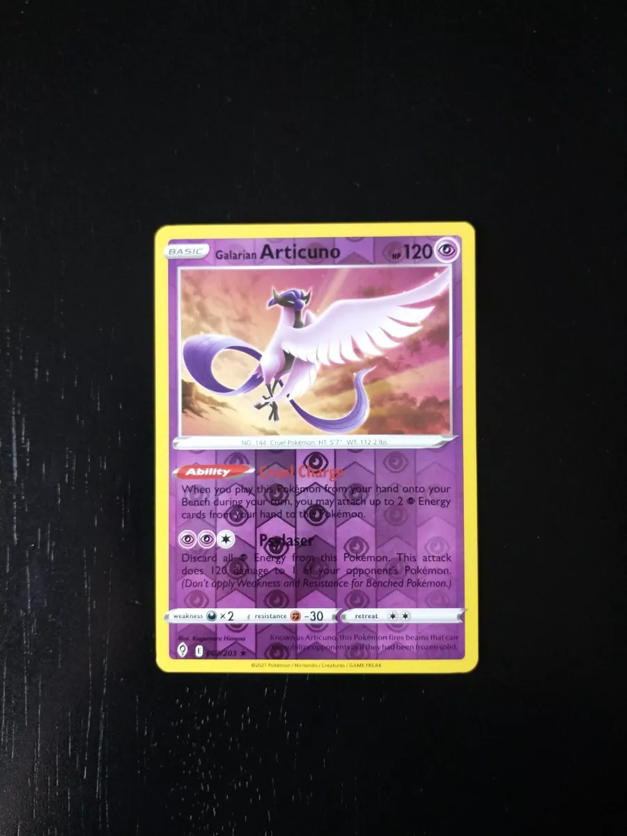 Galarian Articuno - 063/203 - Holo Rare - Reverse Holo - Pokemon