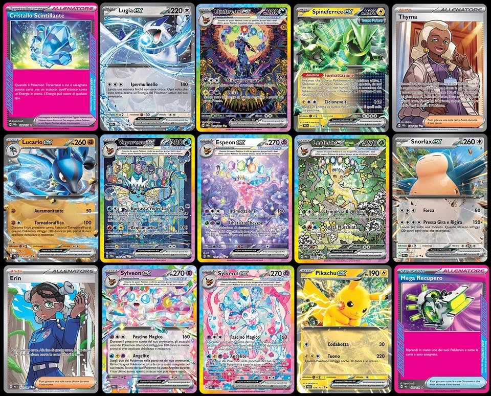 Lotto 50 carte Pokémon in italiano, TUTTE DIVERSE + ULTRA RARE + REVERSE/HOLO - Immagine 2 di 4