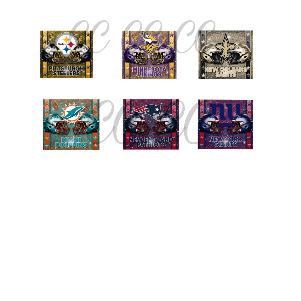 Football stainless steel tumbler, Travel, Sublimation. Pick your team - Image 3 of 4