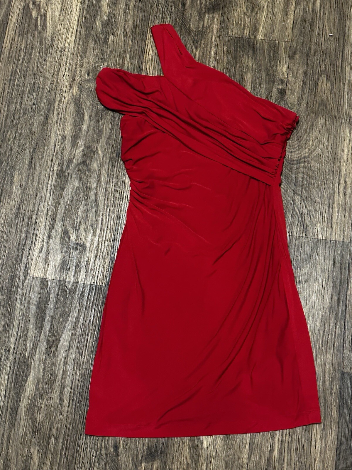Boston Proper Women’s Red Mini Dress One Shoulder Size 6